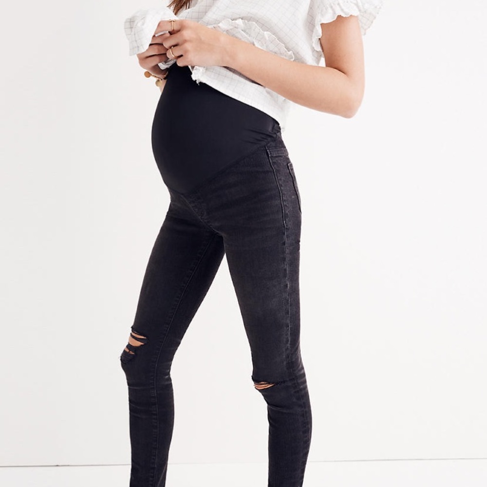 Black madewell maternity jeans